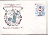 bnk fil Plic ocazional 7 aprilie Ziua sanatatii - Filiala AFR Prahova - marca Crucea Rosie 1980