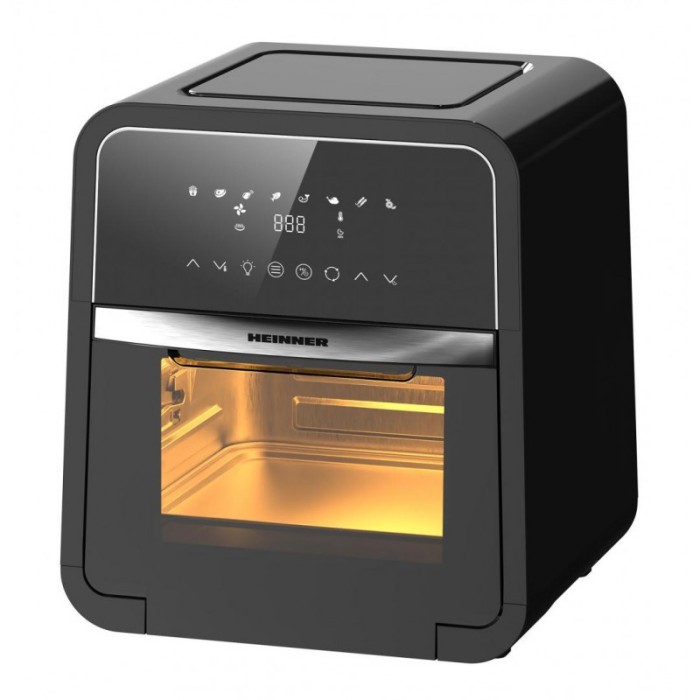 Friteuza cu aer cald Heinner Masterfry, 2000 W, functie cuptor, 12 L, display digital cu control touch, timer 60 min, deshidratare 24h