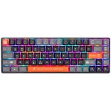 Tastatura Gaming Marvo KG902W, 65%, Wireless 2.4GHz/Bluetooth/USB-C, RGB, Contacte Mecanice Rosii, Anti-Ghosting, Baterie 2000mAh