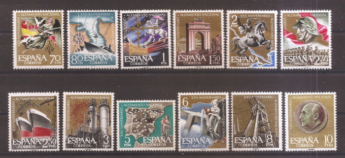 Spania 1961 - A 25-a aniversare a Sondajului Național, MNH (vezi descrierea)