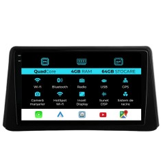 Navigatie Dedicata Opel Mokka (2012 - 2016),QuadCore, 9 Inch, 4Gb Ram, 64Gb stocare, Carplay