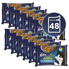 FELIX Sensations Jellies plicule?e, selec?ie delicioasa de pe?te in gelatina 48 x 85 g foto