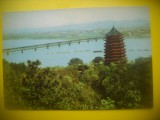 HOPCT 5670 PAGODA CELOR 6 ARMONII /LACUL DE VEST -CHINA -ASIA-NECIRCULATA, Printata