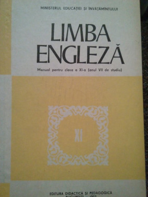 Corina Cojan - Limba engleza. Manual pentru clasa a XI-a (editia 1988) foto