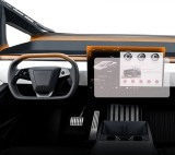 Folie Protectie Navigatie Tesla Cybertruck 2021+, Duragon, protectie Display Navigatie, silicon Mat, Anti-zgarieturi, Anti-amprenta, kit instalare