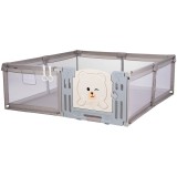 Tarc de joaca Chipolino Amico 200x180 cm cu usa beige
