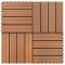 Plăci WPC 30 x 30 cm 11 buc, Maro