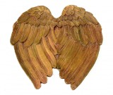 Lot de doua perechi aripi aurite din ceramica sau rasina dura