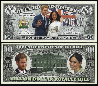 !!! SUA = FANTASY NOTE = NUNTA REGALA HARRY &amp;amp; MEGHAN - 2018 - UNC foto