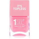 Nails Inc. It&rsquo;s Topless lac de unghii sub forma de gel pentru un efect de lunga durata culoare Allegra 14 ml