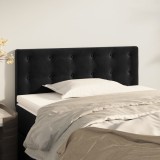 Cumpara ieftin Tăblie de pat, negru, 80x5x78/88 cm, catifea