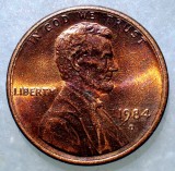 B.660 USA SUA LINCOLN ONE CENT 1984 D XF/AUNC, America de Nord