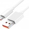 Cablu de date si incarcare pentru Xiaomi, USB-Type C, Alb