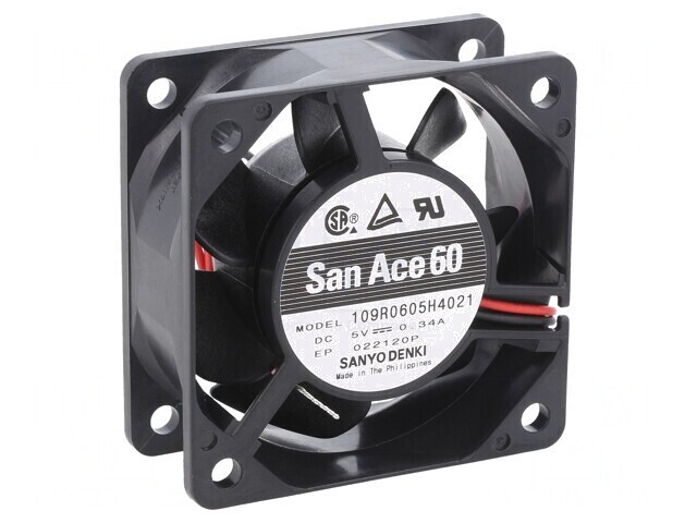 Ventilator DC axial 5V 60x60x25mm 31.8m3/h 28dBA cu bilă