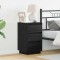 vidaXL Dulap de noapte cu sertar Negru 39 x 34.5 x 65 cm Lemn compozit 869627