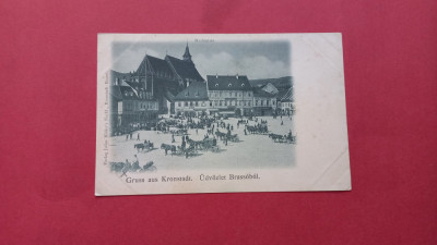 Brasov Brasso Kronstadt Piata Sfatului Marketplatz Biserica Neagra foto