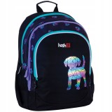 Rucsac Scoala Fete HASH Best Friend, 39x28x15cm, 20L, Poliester, 3 Compartimente, Buzunare Laterale, Impermeabil, Elemente Reflectorizante