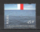 Polonia.1995 75 ani accesul direct la mare MP.299, Nestampilat