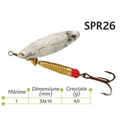 Lingurite rotative Spr 26 Baracuda 4g foto