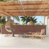 vidaXL Copertină laterală retractabilă de terasă, maro, 117x600 cm