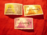 Serie San Marino 1966 Arbalete , 3 valori