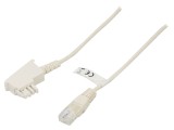 Cablu telefon Goobay 30m alb RJ45 mufă F TAE 60677