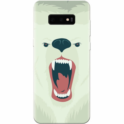 Husa silicon pentru Samsung Galaxy S10 Lite, Fierce Polar Bear Winter foto