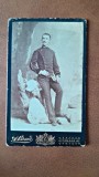 Fotografie tip CDV, militar inceput de secol XX