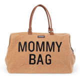 Childhome Mommy Bag Teddy Beige geantă de schimbat scutece 55 x 30 x 40 cm 1 buc