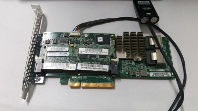 Controller HP Smart Array P420 + 1GB FBWC Cache +Battery 633538-001 633542-001 6654873-001 631670-B21 Full Height foto