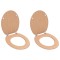 Capace WC, 2 buc., MDF, model bambus - 1