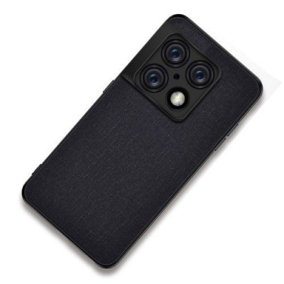 Husa Telefon OnePlus 10 Pro 5G Textil Neagra foto