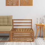 vidaXL Canapea Medie pentru Exterior Lemn Solid de Acacia natural 900562