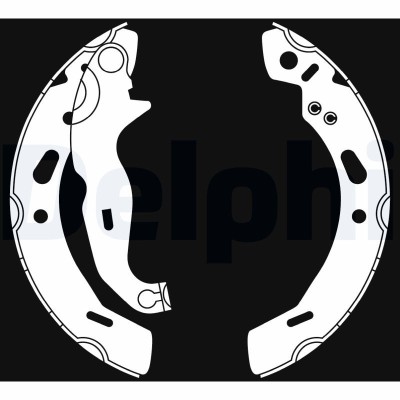 DELPHI LS2016 Set saboti frana foto