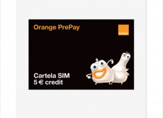 Cartela Orange 5 &amp;euro;credit 28 zile foto