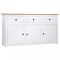 vidaXL Servantă, alb, 135 x 40 x 80 cm, lemn masiv de pin, gama Panama