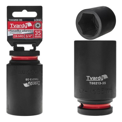 Cheie tubulara de impact in 6 puncte 3 / 4&amp;quot;, 35 mm, Cr-Mo, Tvardy T00213-35 foto