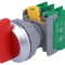 Comutator Rotativ 30mm Roșu IP65 1NO x2
