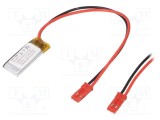 Accu.ind.30x17x4.2mm 3.7V 175mAh Li-Po L421730