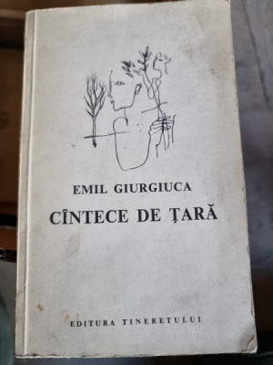 Cantece de tara - Emil Giurgiuca cu dedicatie foto