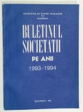 SOCIETATEA DE STIINTE FILOLOGICE DIN ROMANIA , BULETINUL SOCIETATII PE ANII 1993 -1994 , APARUT 1994