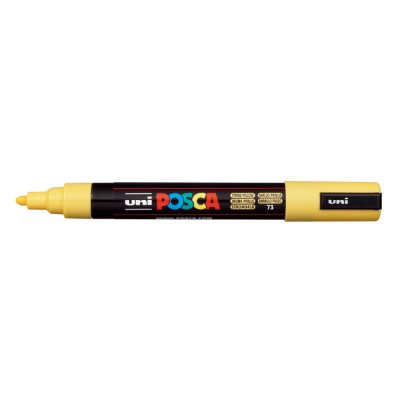 Marker Uni-ball PC-5M Posca 1,8-2,5 mm galben pai foto