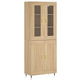 Cumpara ieftin Dulap inalt, stejar sonoma, 69,5x34x180 cm, lemn compozit