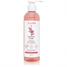 T-LAB Organics Organic Rose Daily Therapy Shampoo sampon cu efect calmant pentru toate tipurile de păr 250 ml