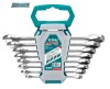 Set 8 chei combinate cu clichet TOTAL Industrial
