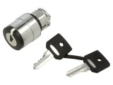 Comutator rotativ cu cheie 22mm 3 poziții negru ZB4BG3