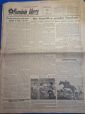 ziarul romania libera 6 octombrie 1953 - muzeul satului bucuresti , articol regiunea pitesti
