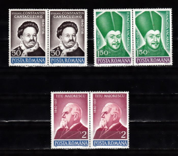 A11 TX9 15 - 1990 - Aniversari - comemorari - perechi de doua timbre