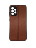 Husa Telefon Silicon Samsung A52 a525 Samsung A52 5G a526 Samsung A52s a528 Brown Leather