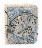 Belgia - Regele Leopold al II-lea, 1893 - 25 C, obliterat